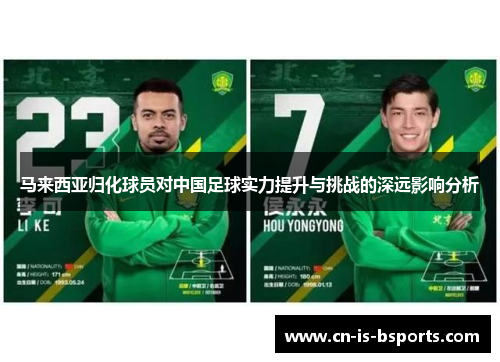 马来西亚归化球员对中国足球实力提升与挑战的深远影响分析 马来西亚归化球员对中国足球实力提升与挑战的深远影响分析